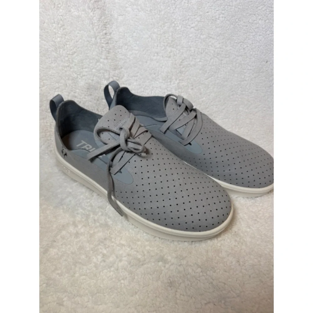 True Linkswear Lux Knit Grey Golf Shoes Mens Low‎ Top Sneakers Perforated Size 9